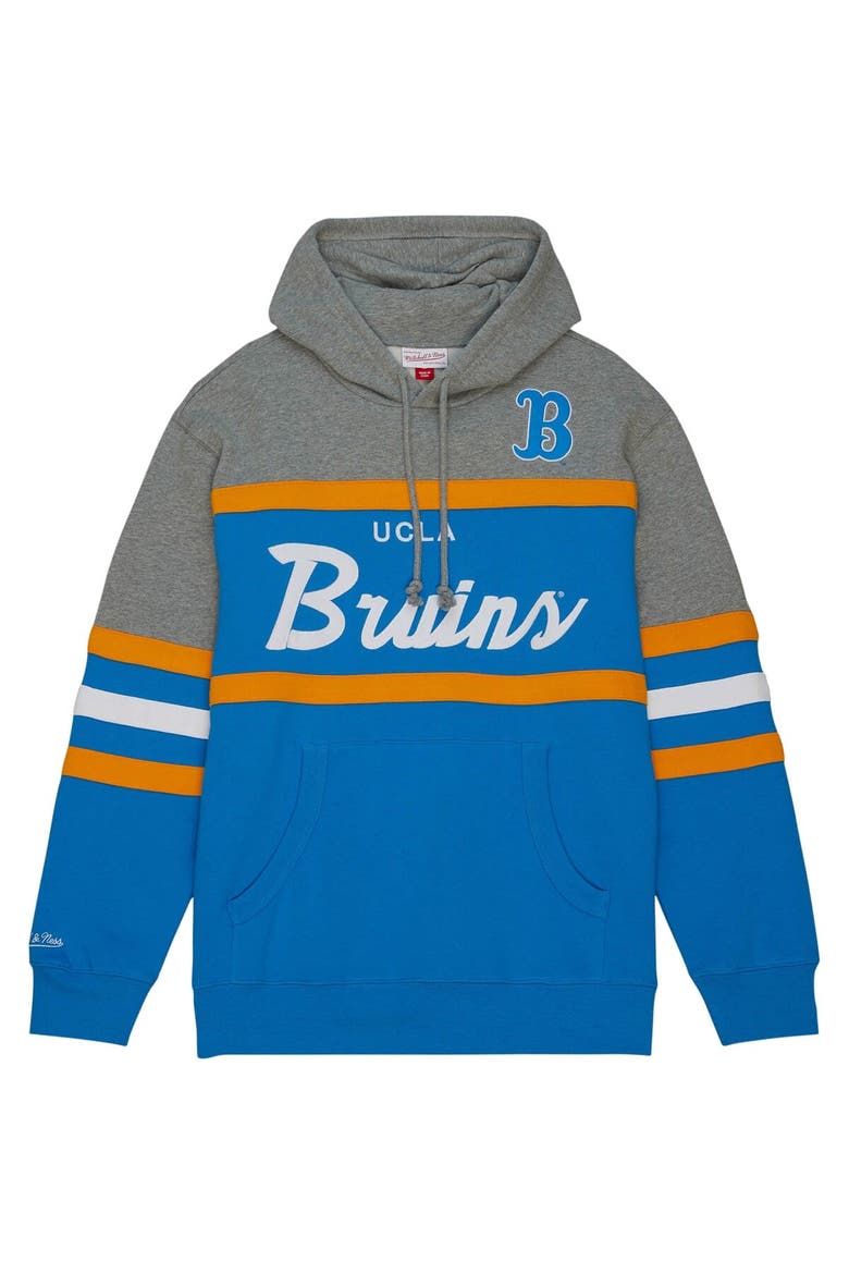 Men's Mitchell & Ness Light Blue UCLA Bruins Head Coach Pullover Hoodie, Alternate, color, Light Blue