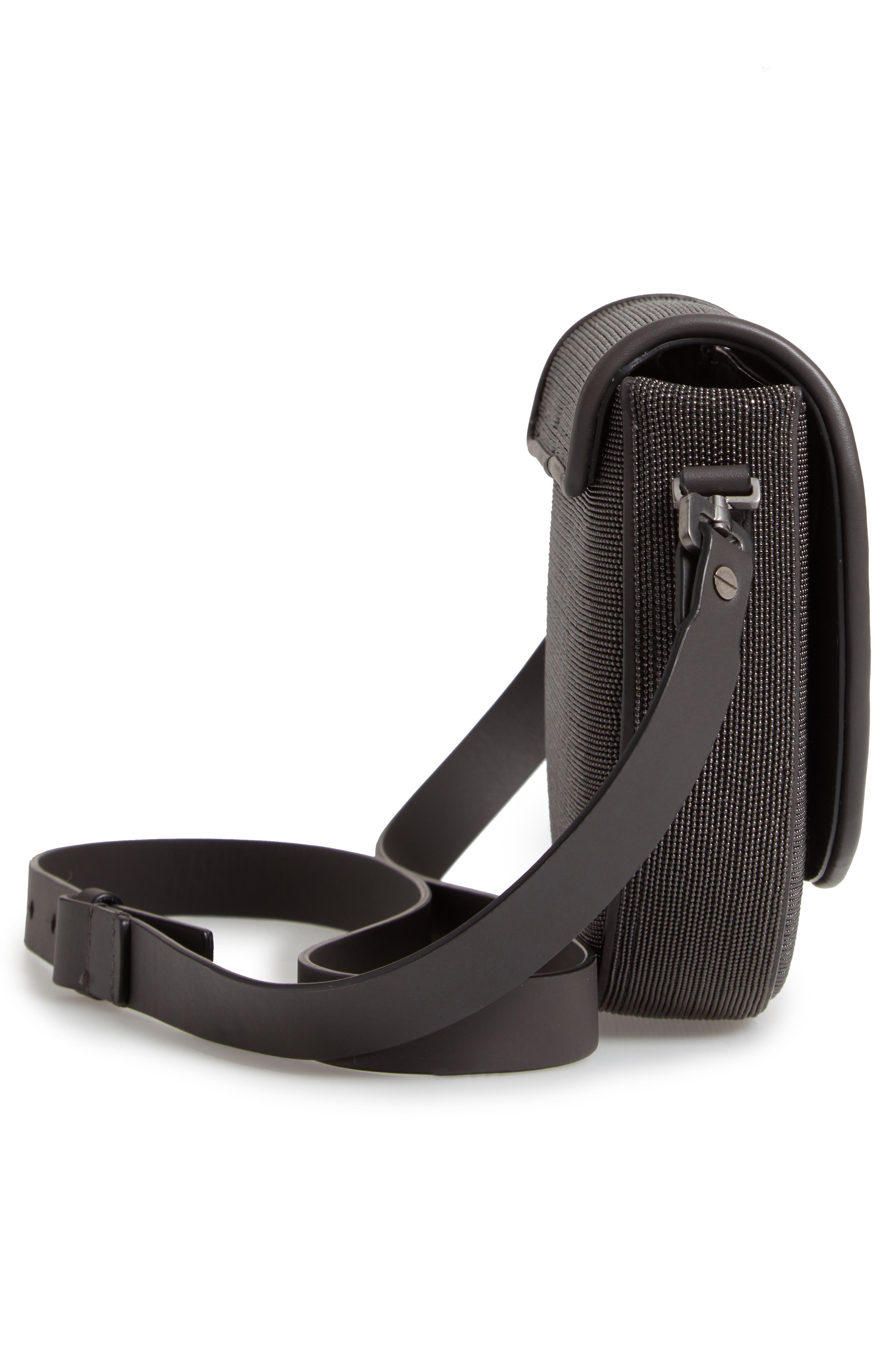 Brunello Cucinelli Monili Beaded Leather Shoulder Bag, Alternate, color, 