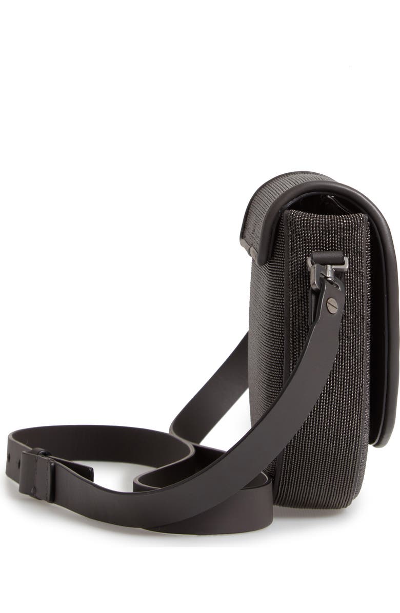 Brunello Cucinelli Monili Beaded Leather Shoulder Bag, Alternate, color,