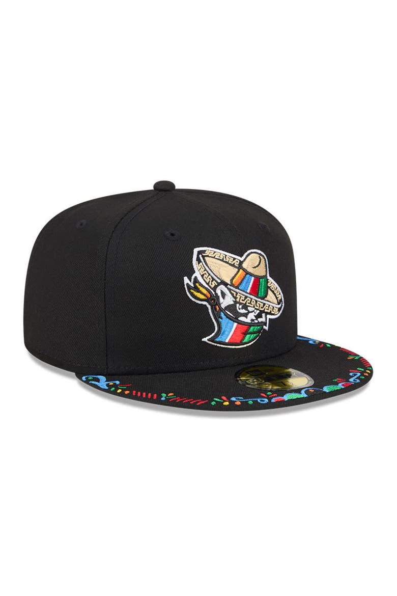 Men's New Era  Black Quad Cities River Bandits 2026 Copa De La Diversion 59FIFTY Fitted Hat, Alternate, color, Black