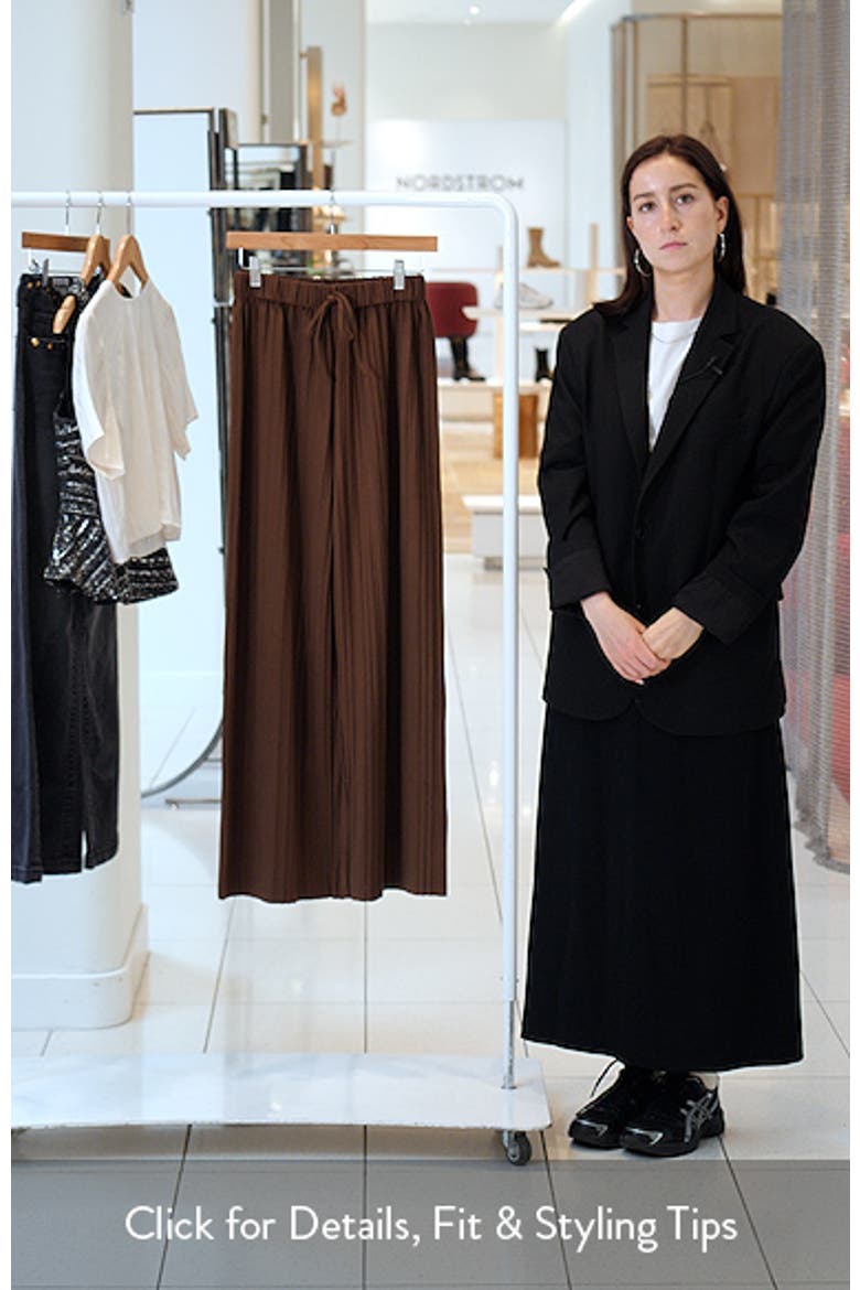 Davis Pleated Wide Leg Knit Pants video