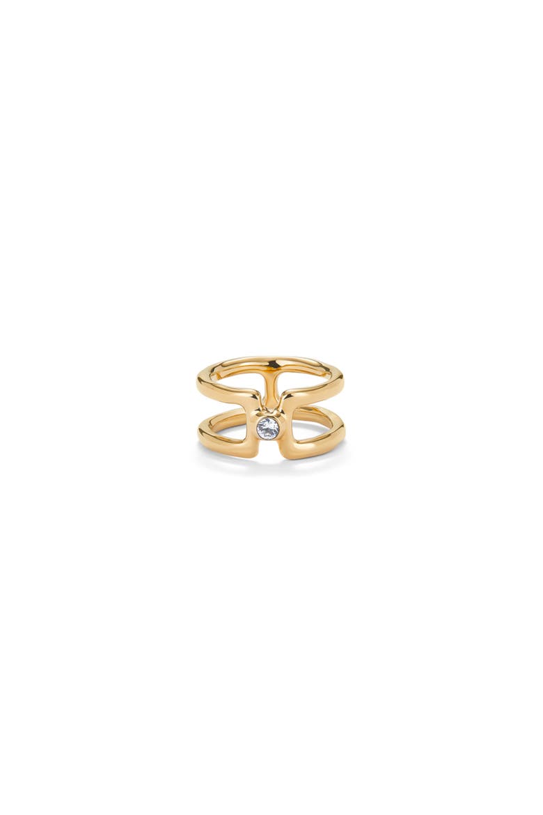 Double Topaz Ring, Main, color, Gold
