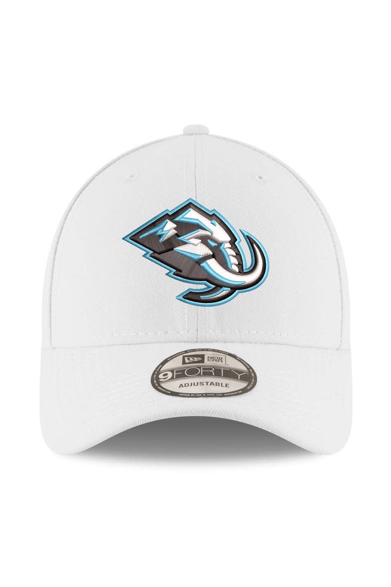 Men's New Era  White Utah Mammoth 9FORTY Adjustable Hat, Alternate, color, White