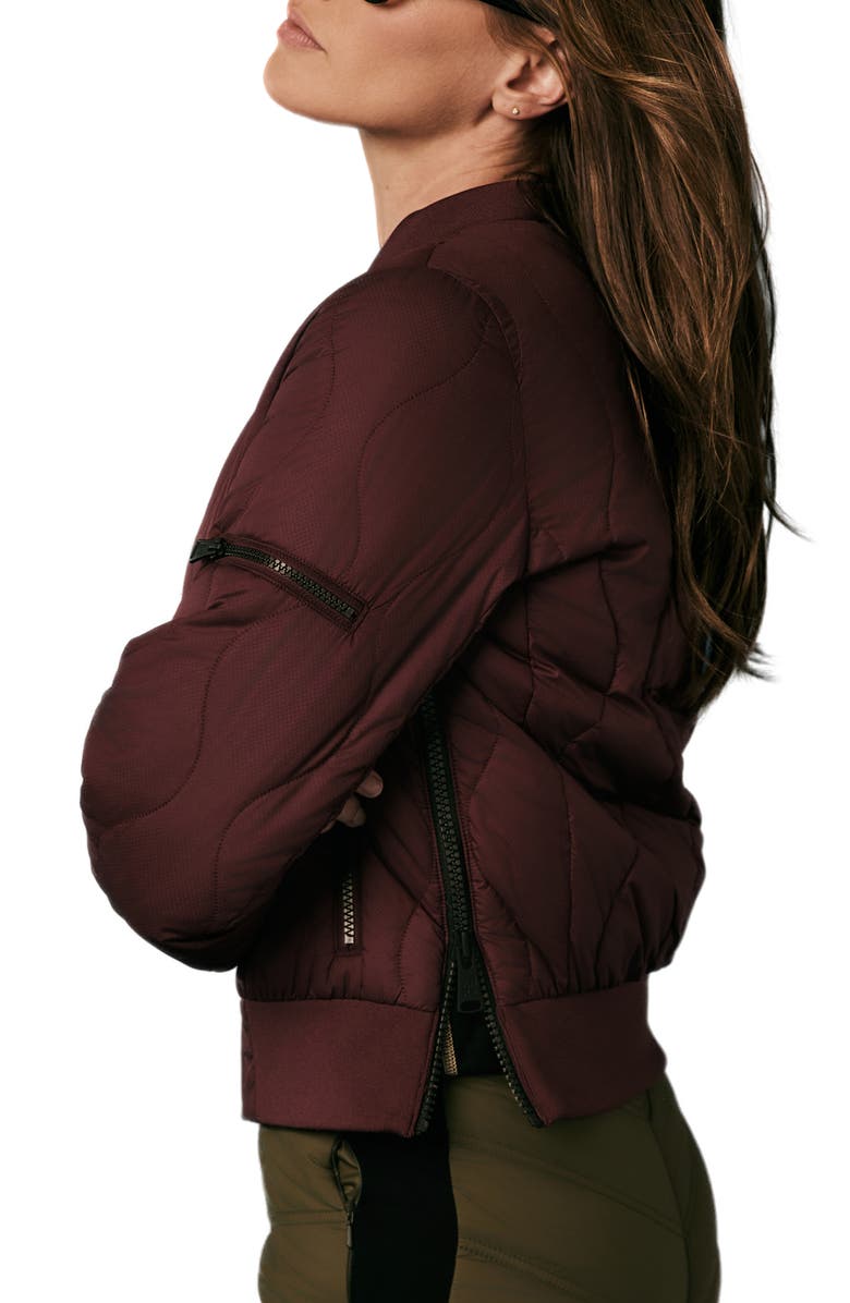 Alp N Rock Metro Water Repellent Quilted Bomber Jacket, Alternate, color, 