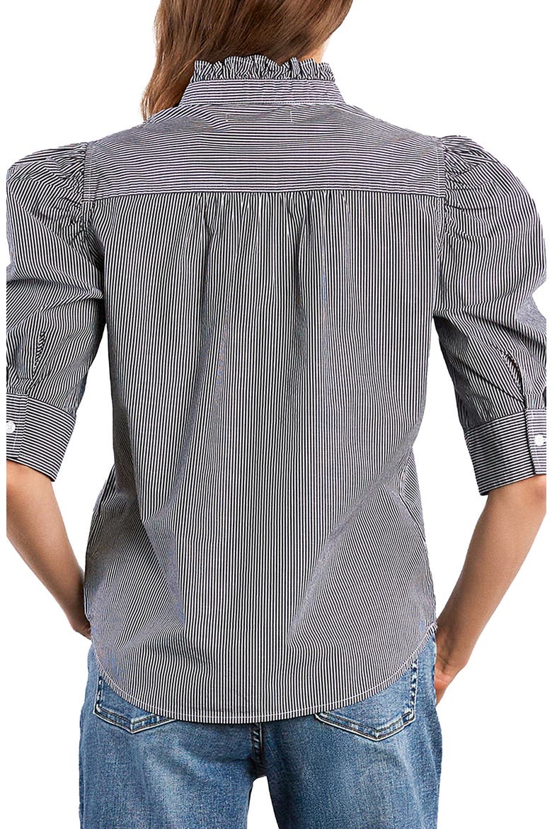 Super Puff Shirt, Alternate, color, ALMOST BLACK STRIPE