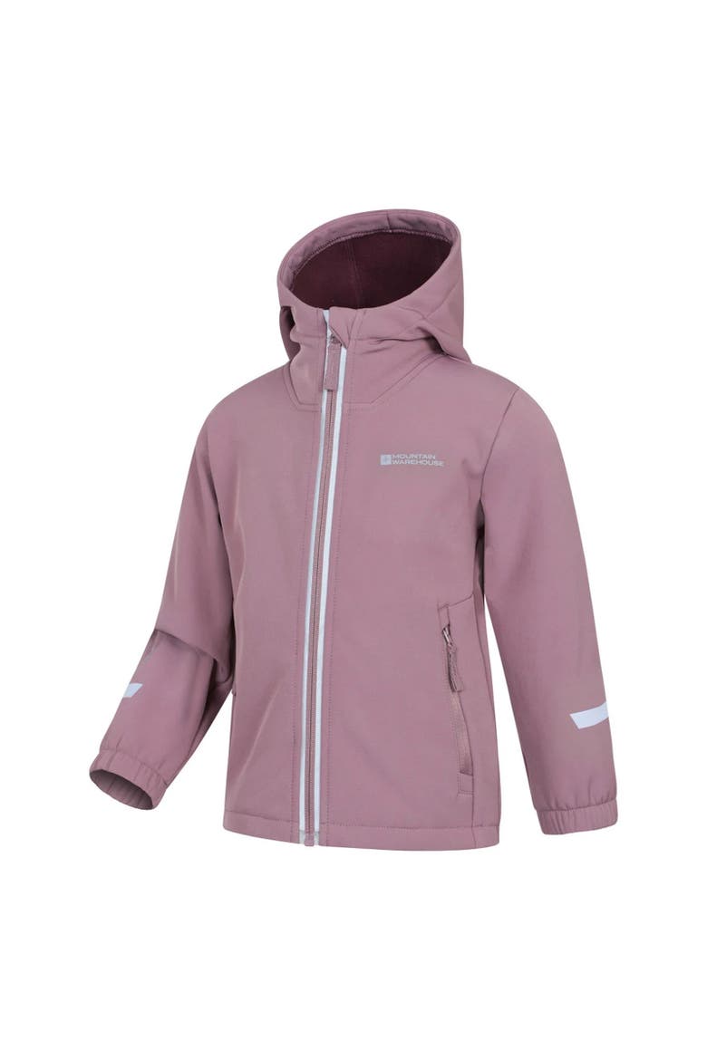 Childrens/Kids Huxley Reflective Soft Shell Jacket, Alternate, color, Dusky Purple