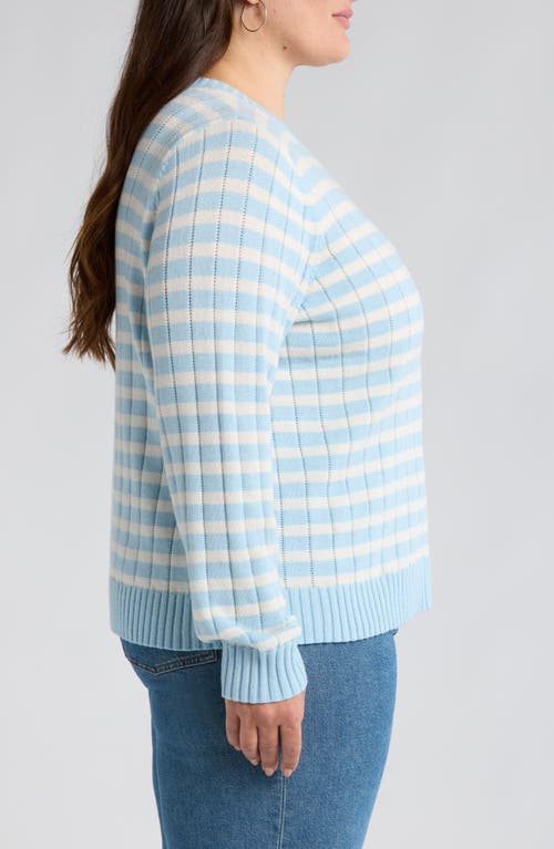 CASLONR CASLON(R) STITCH PLAY STRIPE SWEATER