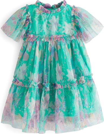 NEXT Kids' Tiered Mesh Dress Nordstrom