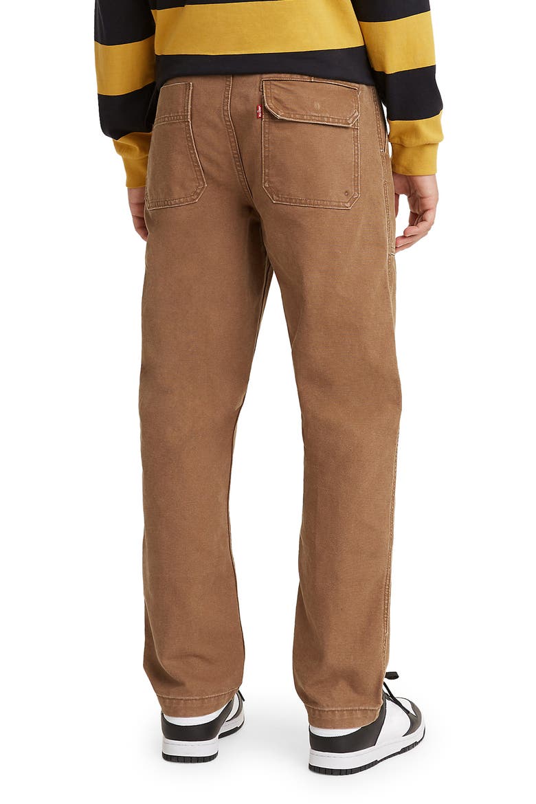 Levi's® Premium Cotton Chore Pants, Alternate, color, TOFFEE