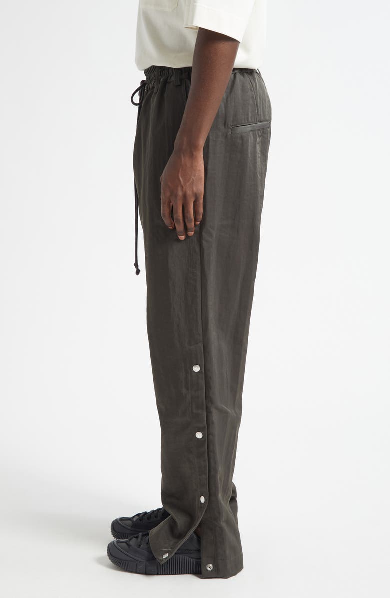 SONG FOR THE MUTE Studded Nylon Track Pants, Alternate, color, Charcoal