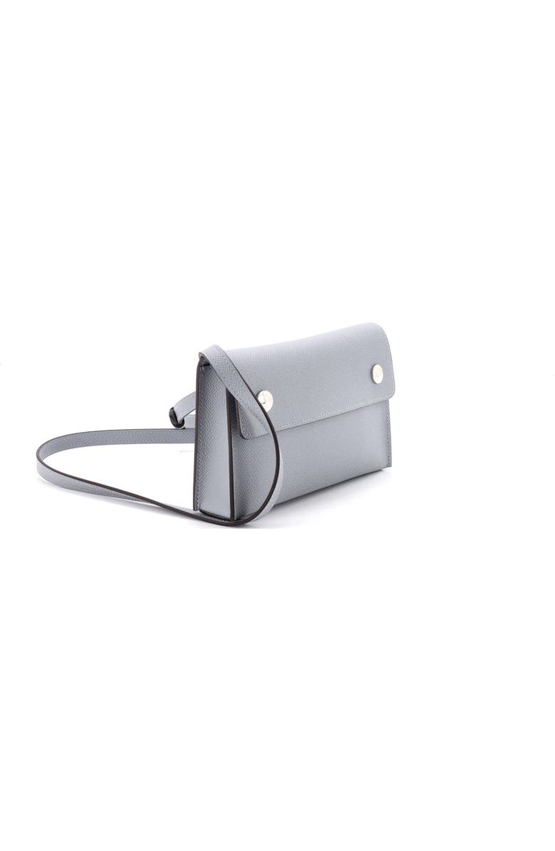 Pre-Owned Hermes Hermesnap Wallet Bag Epsom, Alternate, color, Gris Pantin