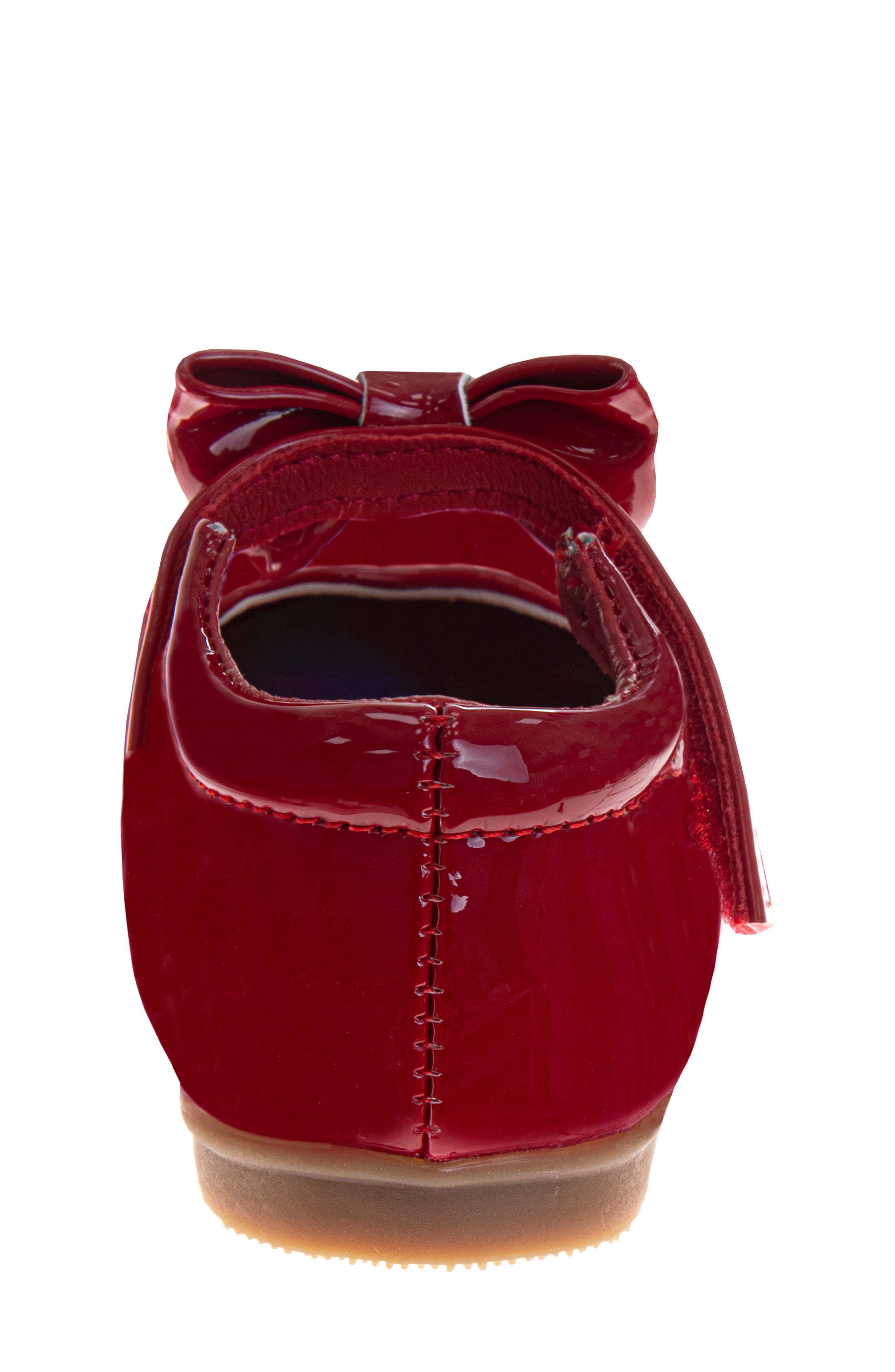 JOSMO Kids' Ankle Bow Flat, Alternate, color, Red Patent
