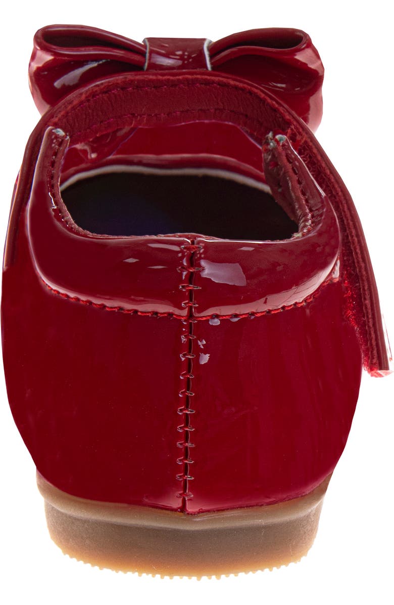 JOSMO Kids' Ankle Bow Flat, Alternate, color, Red Patent