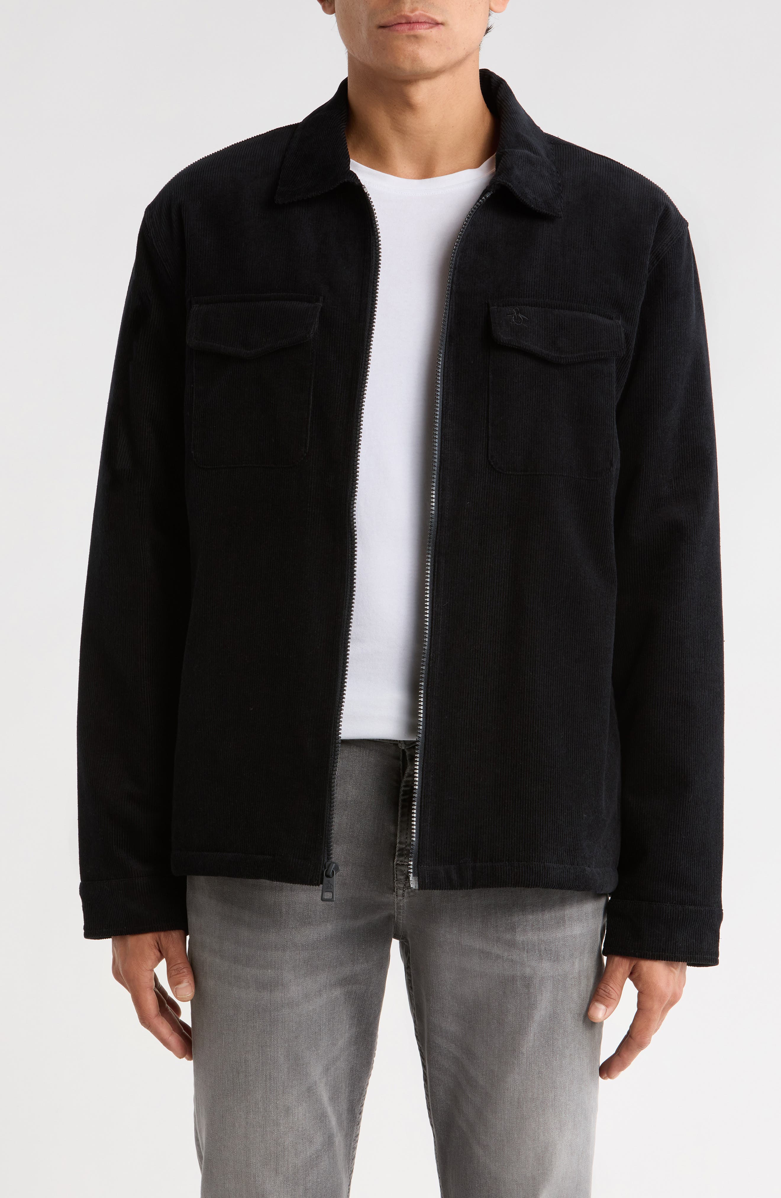 Original Penguin Faux Shearling Lined Corduroy Jacket