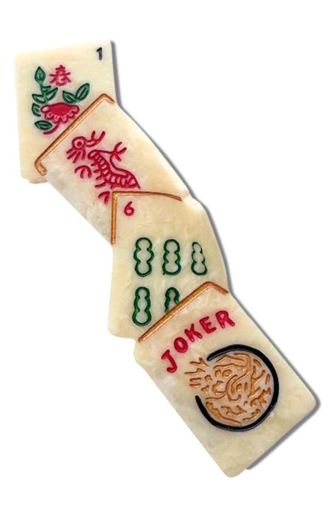Mahjong Hair Claw Clip