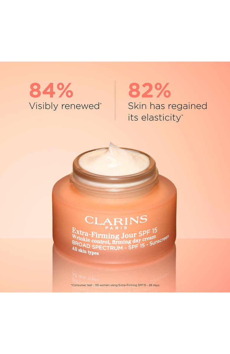 Clarins Extra-Firming & Smoothing Day Moisturizer, SPF 15 Sunscreen, Alternate, color,