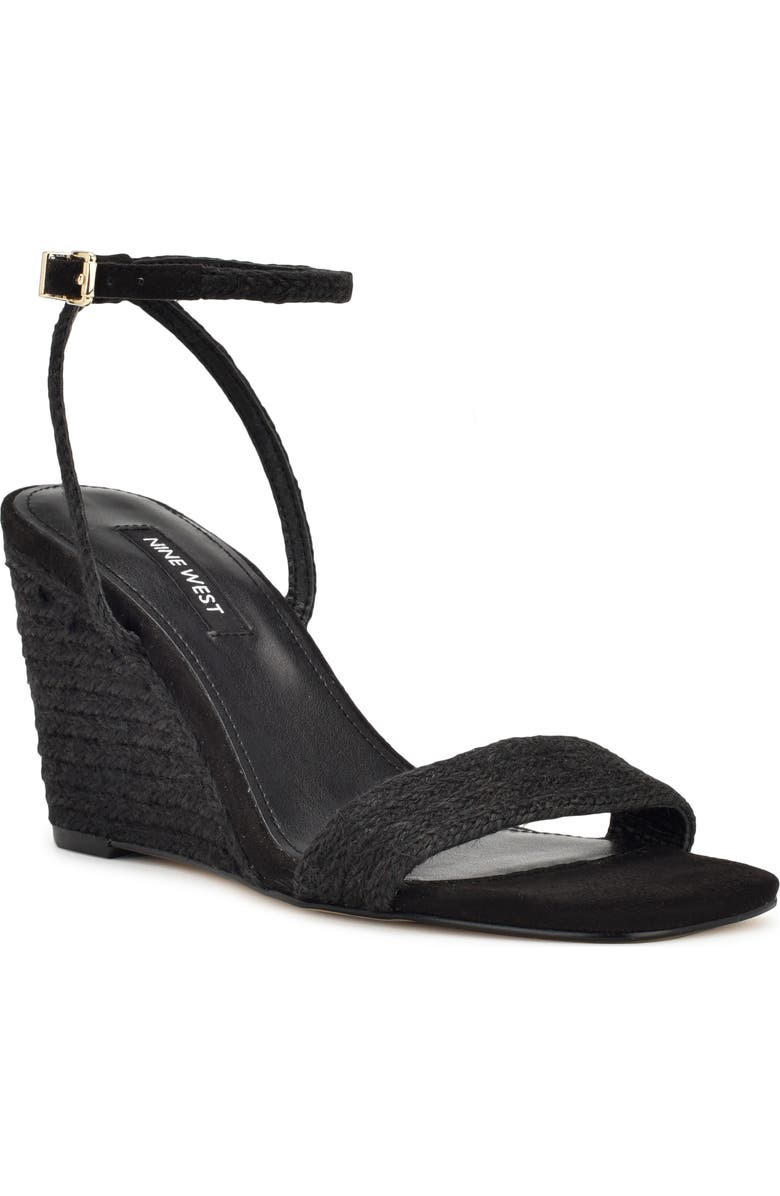 Nine West Nile Ankle Strap Wedge Sandal, Main, color,