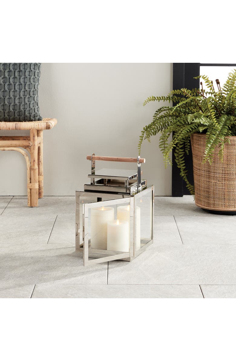 Napa Home & Garden Adwin Outdoor Lantern, Alternate, color, Silver