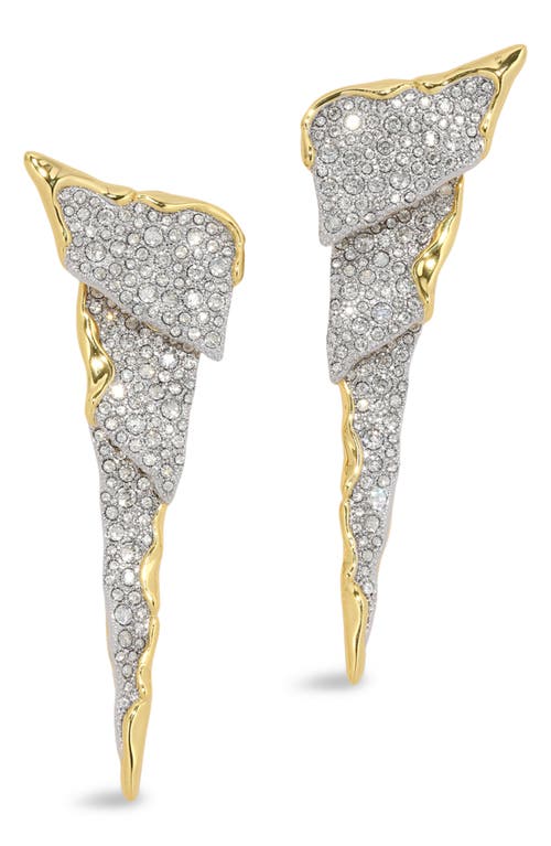 Alexis Bittar Alexis Bitar Solanales Crystal Cascade Statement Earrings In Gold