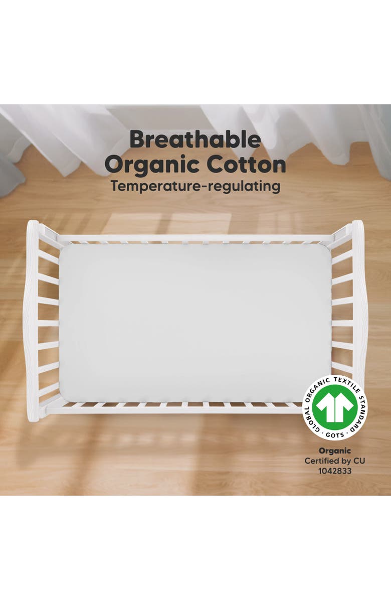 KeaBabies Soothe Fitted Crib Sheet, Alternate, color, French Gray