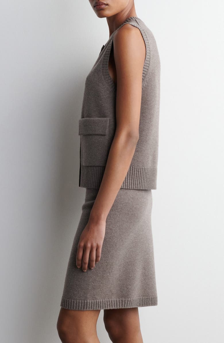 COS Celtis Merino Wool Button-Up Vest, Alternate, color,