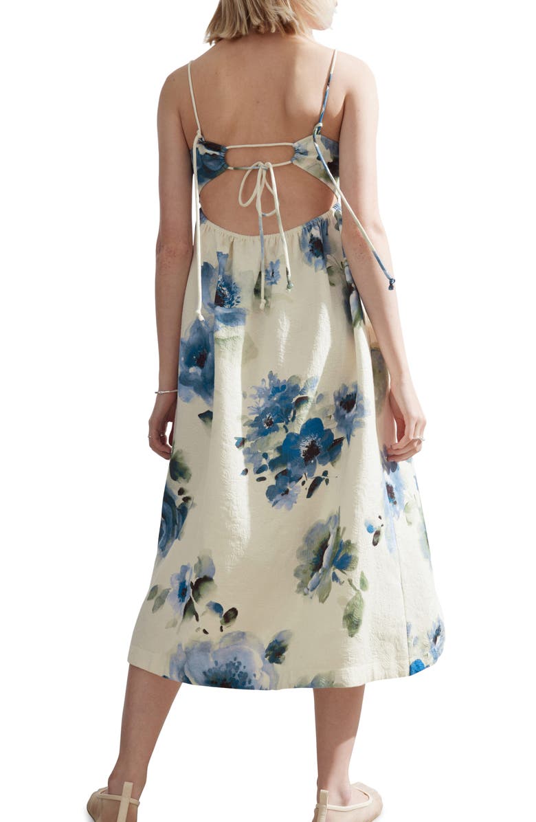 & Other Stories Floral Midi Dress, Alternate, color,