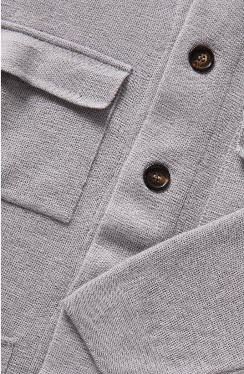 Robert Talbott Landon Sweater Jacket, Alternate, color, Light Gray