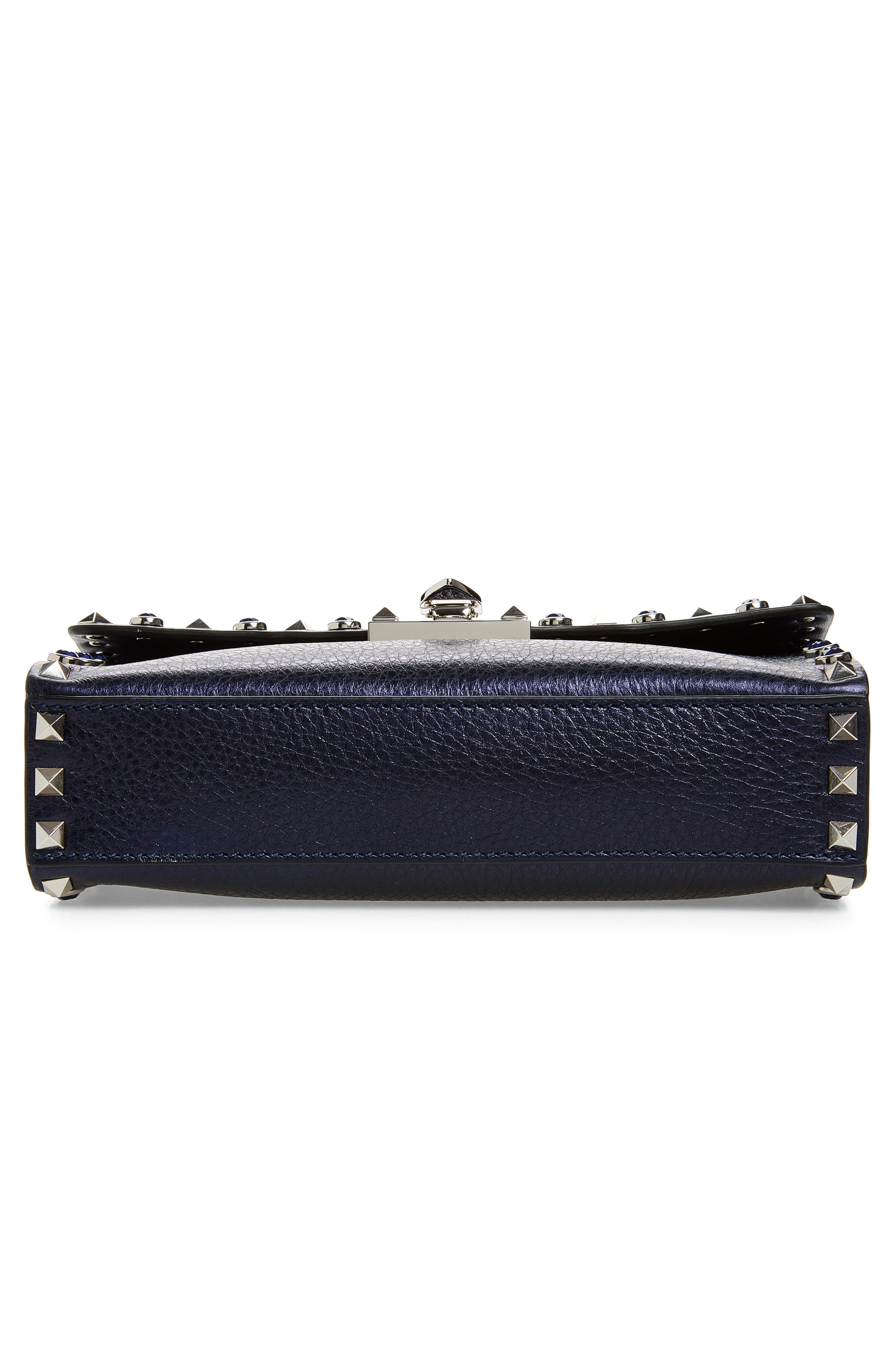 Small Rockstud Shoulder Bag, Alternate, color, NAVY