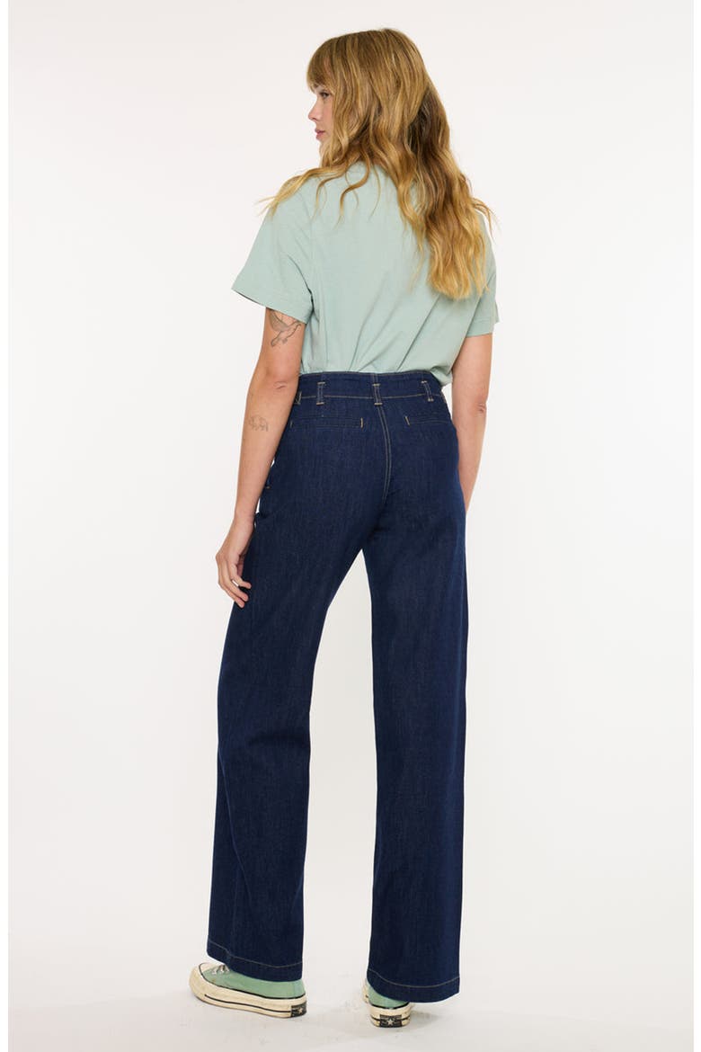 Niveah High Rise Wide Trousers, Alternate, color, Dark Wash