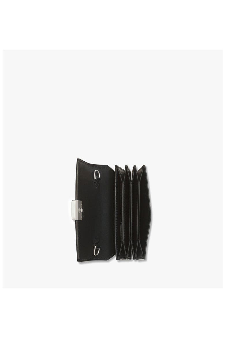 Aren Chain Wallet in Visetos, Alternate, color, Black