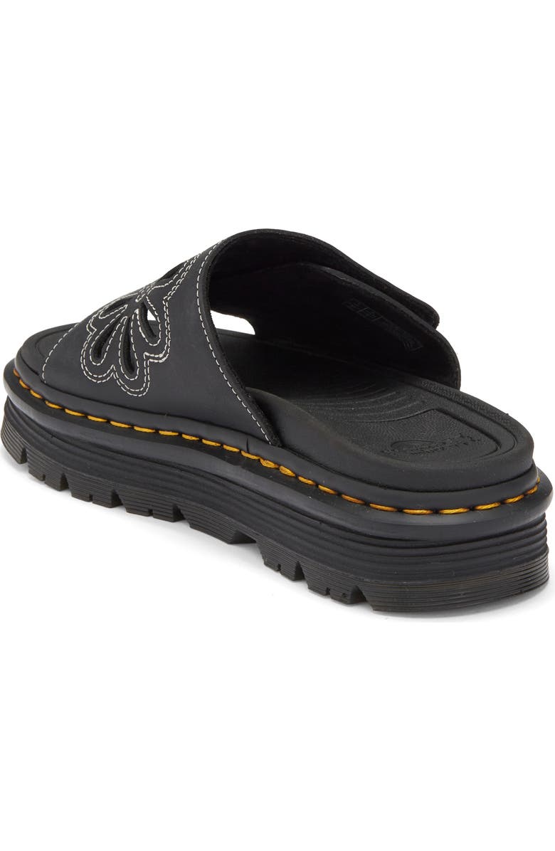 Dr. Martens ZebZag Flower Slide Sandal, Alternate, color, Black
