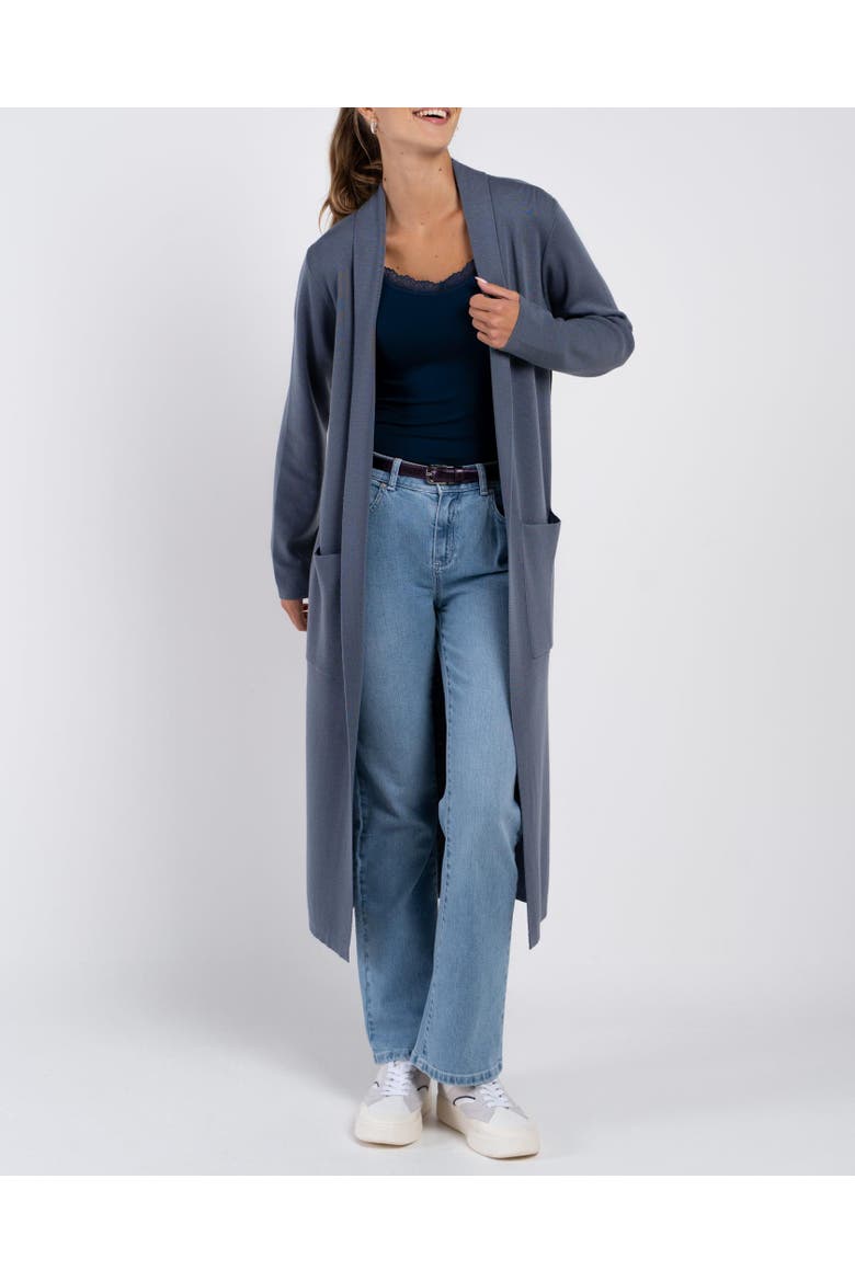 Seraphina Longline Cardigan, Alternate, color, French Grey