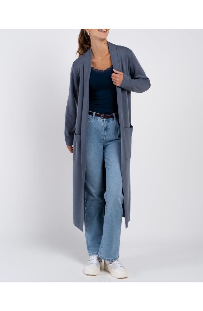 Kettlewell Seraphina Longline Cardigan, Alternate, color, French Grey