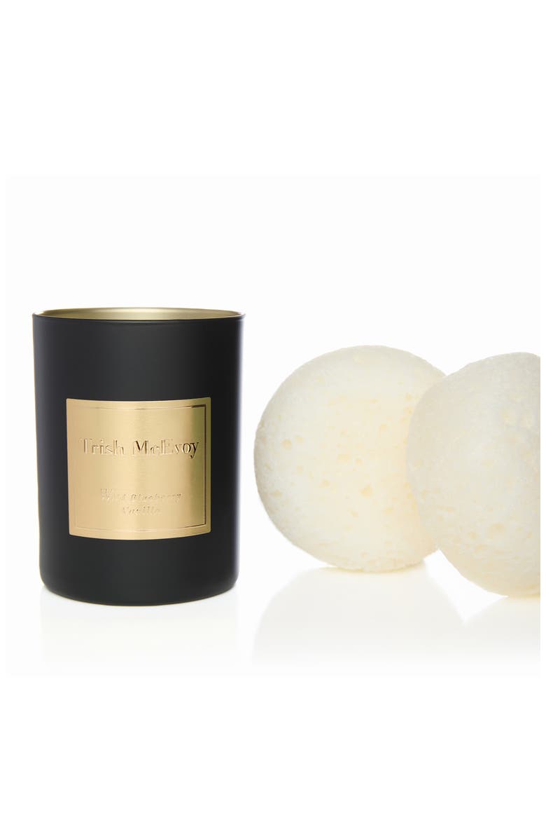 Sexy No. 9 Blackberry & Vanilla Fragrance Essentials Body Sponge & Candle Set $127 Value, Main, color, NO COLOR