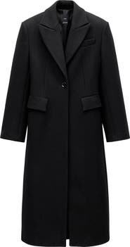 MANGO Structured Wool Blend Coat