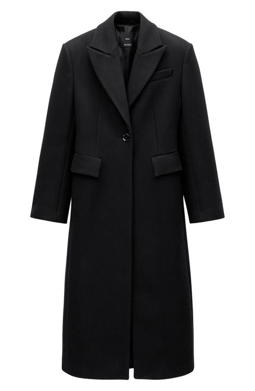 MANGO MANGO STRUCTURED WOOL BLEND COAT 