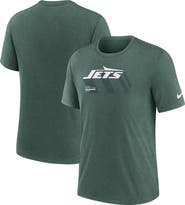 Nike Men's Nike Heather Green New York Jets Long Pass Tri-Blend T-Shirt
