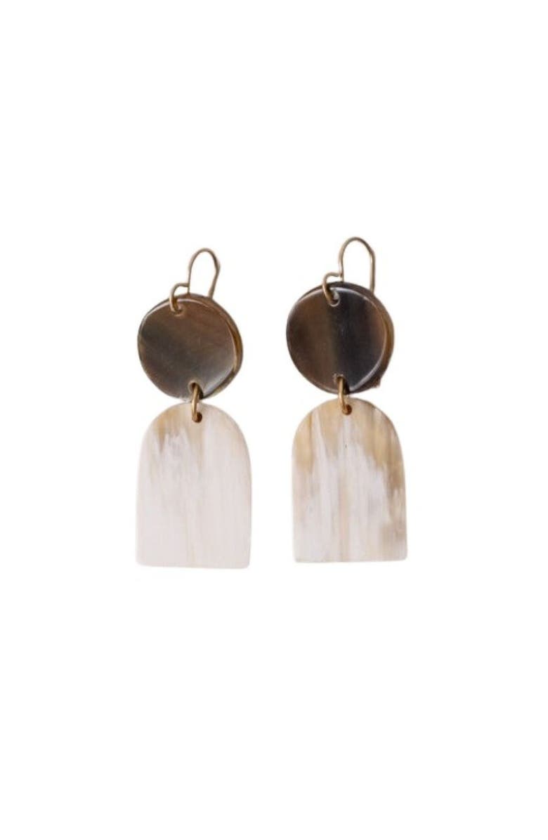Maadili Collective Embody Earrings, Main, color, White & Black