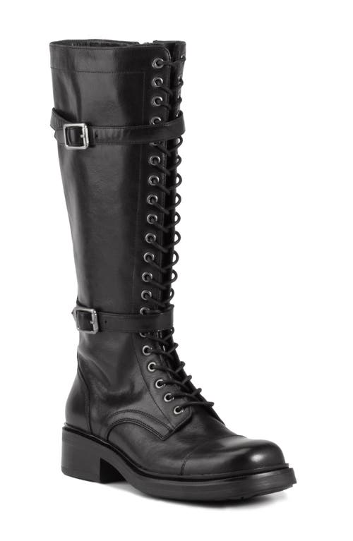 Vagabond Shoemakers Karlie Lace-up Cap Toe Boot In Black
