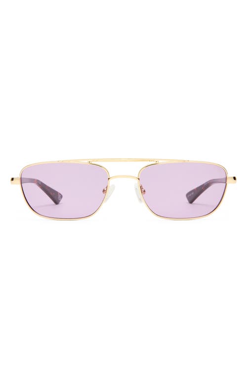 Le Specs Le Mimi 57mm Aviator Sunglasses In Gold