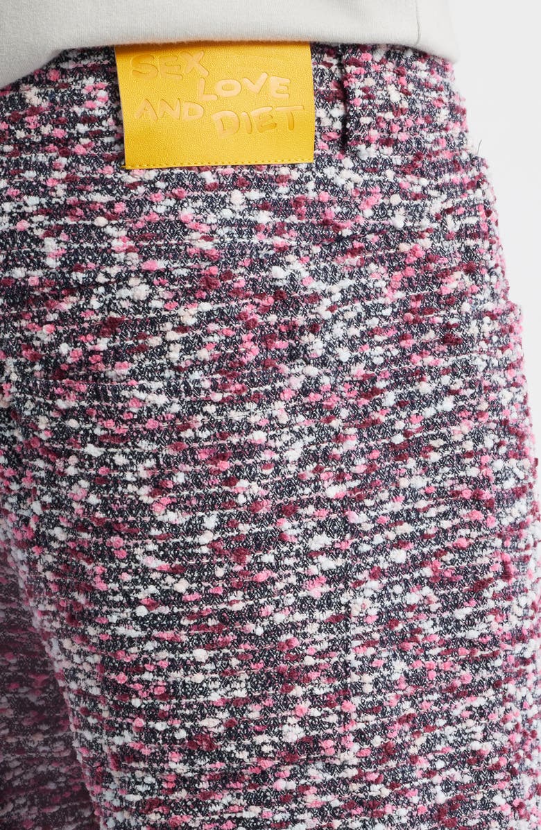 DIET STARTS MONDAY Tweed 5-Pocket Pants, Alternate, color, Pink Multi