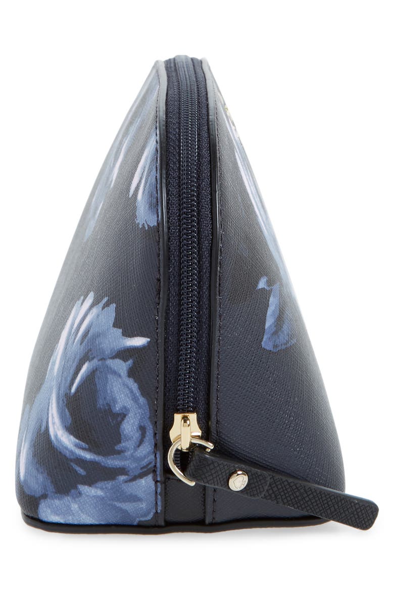 cameron street night rose - small abalene cosmetics bag, Alternate, color, RICH NAVY MULTI