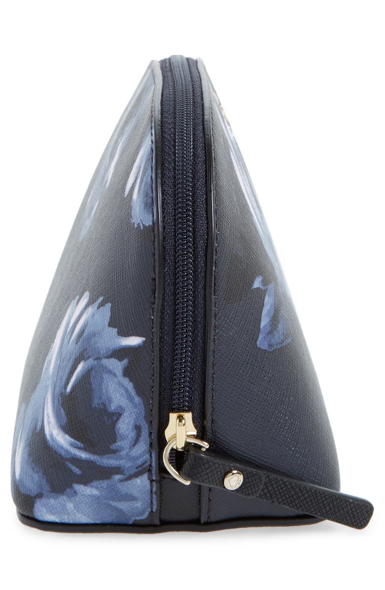 Kate Spade New York cameron street night rose - small abalene cosmetics bag, Alternate, color,