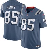 Nike Men's Nike Hunter Henry Storm Blue New England Patriots 2025 Rivalries Collection Limited Jersey