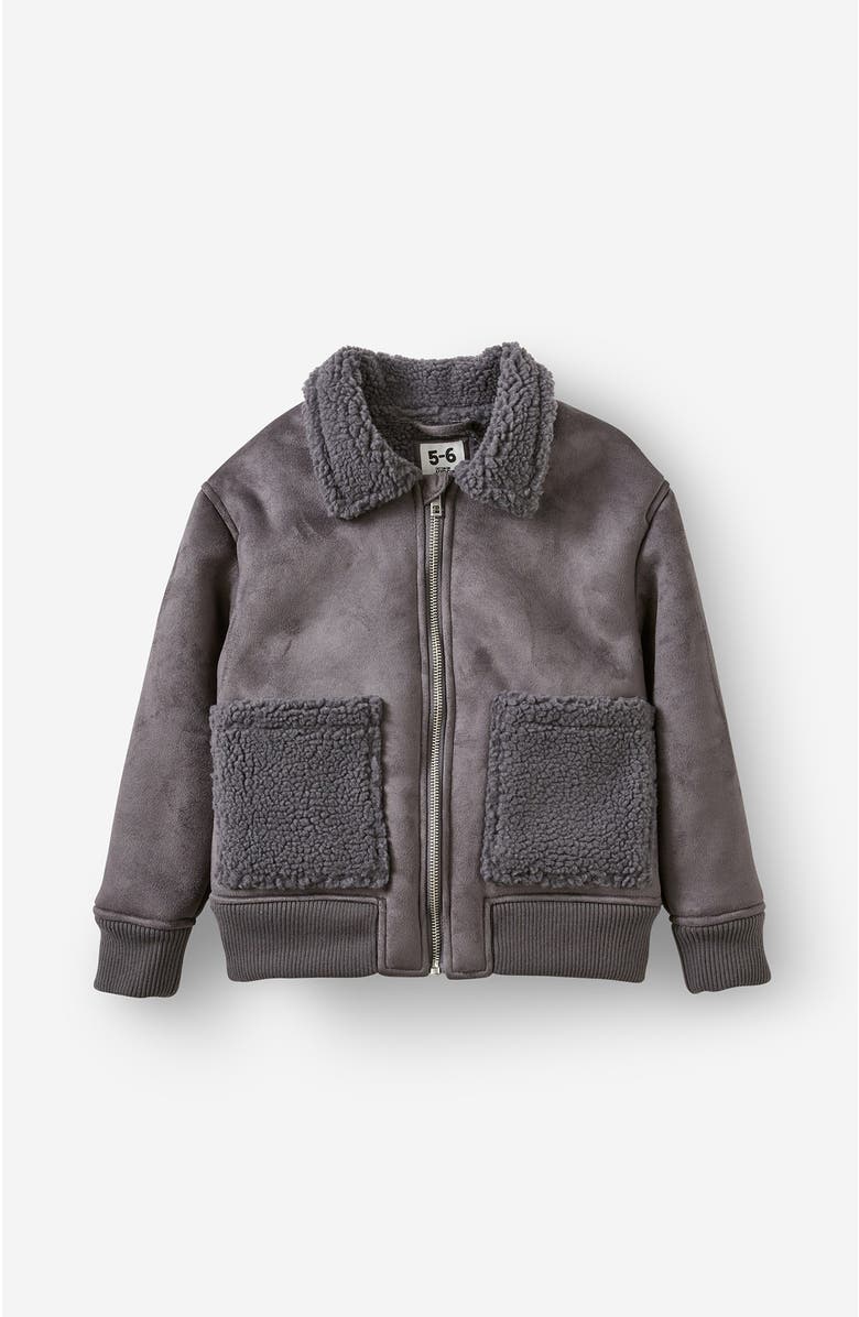 Cotton On Kids Kid's Albert Aviator Bomber Jacket, Main, color, 