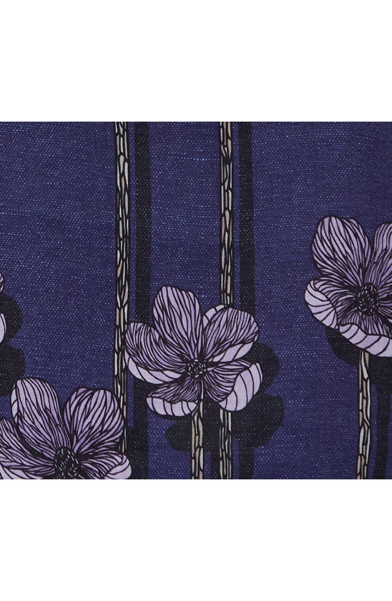 Lords of Harlech Crafty Floral Short Sleeve Fine Linen Shirt, Alternate, color, Crafty Floral Navy