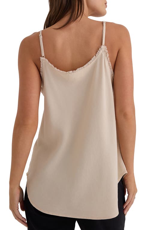 Bella Dahl Frayed Edge Camisole In Gray