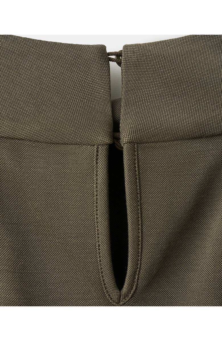 MANGO Asymmetric Ruched Top, Alternate, color, Khaki Green