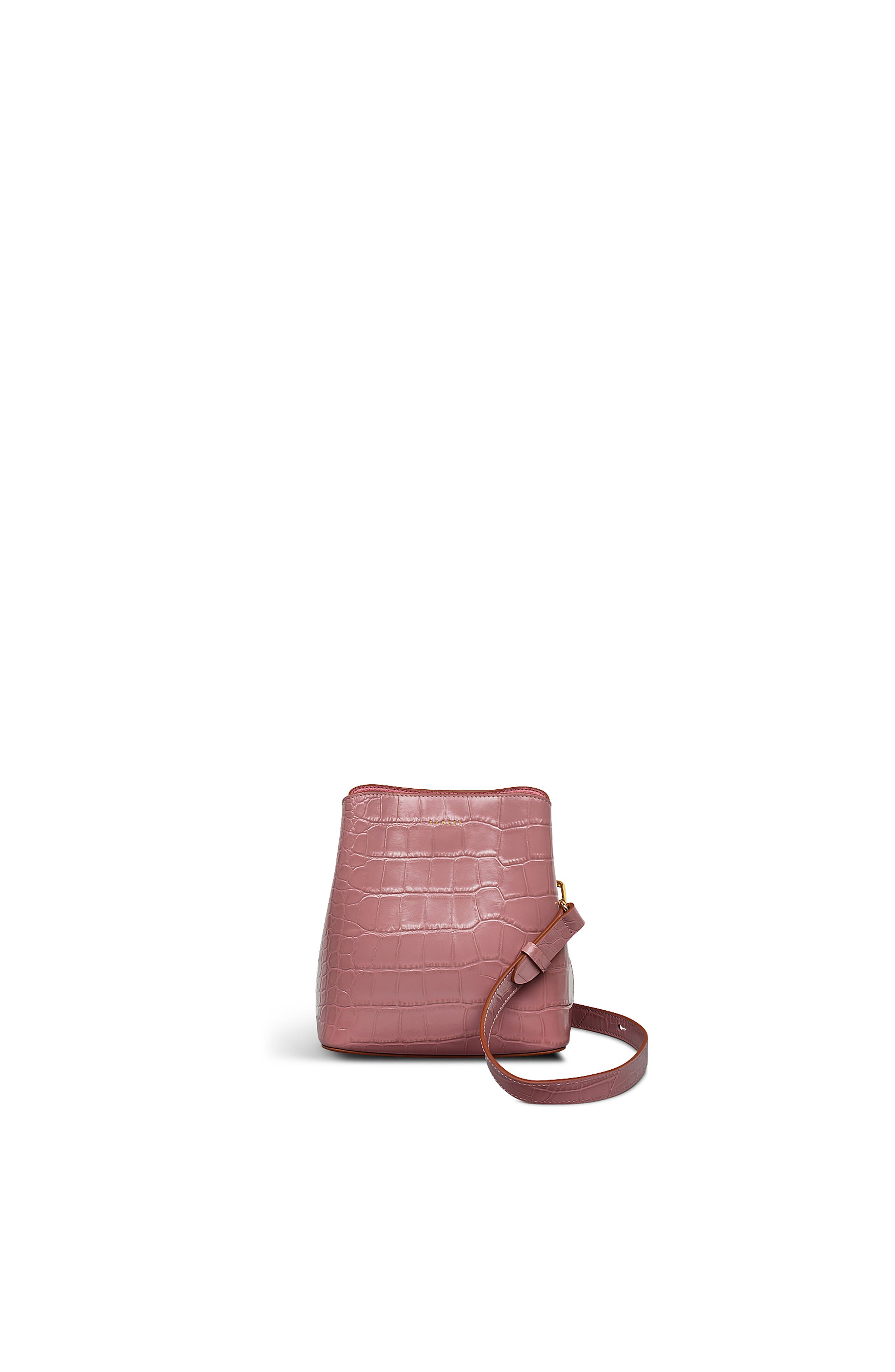 Radley Dukes Place - Faux Croc Small Compartment Crossbody Bag, Main, color, French Rose