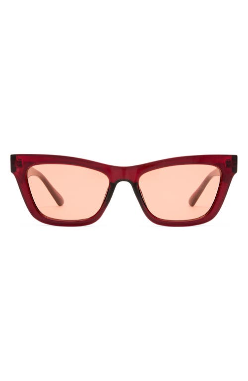 Aire Amplitude 52mm Cat Eye Sunglasses In Red